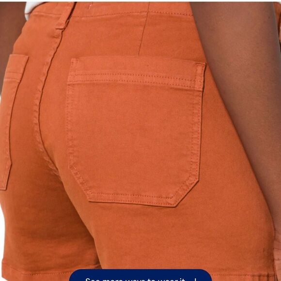 Studio Blue Sophia Relaxed Porkchop‎ Pocket Shorts olive size 2 nwt - Picture 7 of 9